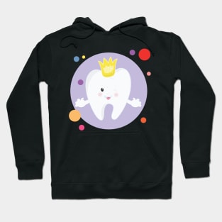 Queen King Shiny Clean Cute Kawaii Tooth Hoodie